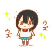 The girl who is a smiling face
