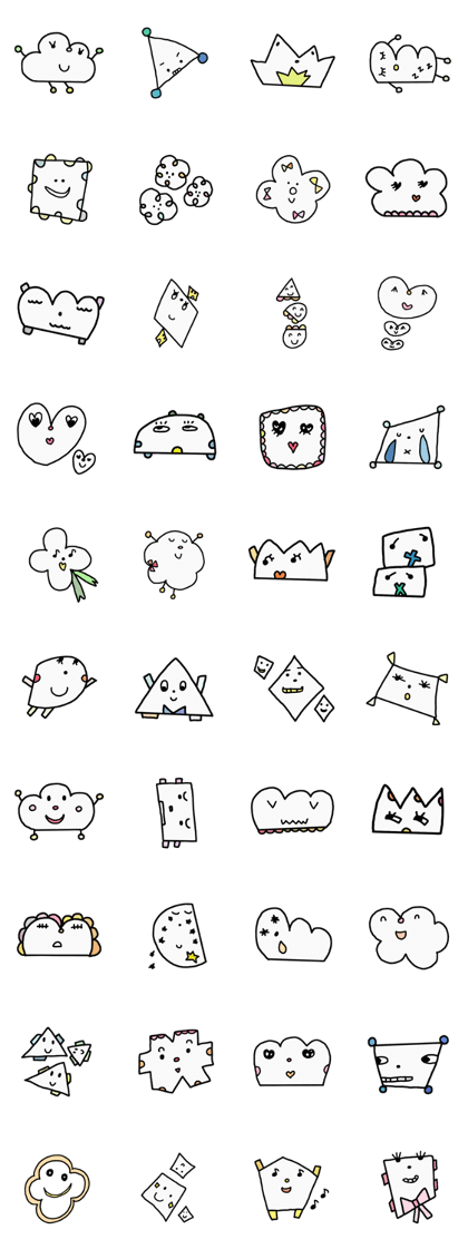 Face feelings Stickers 2.