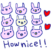 English rabbtis sticker