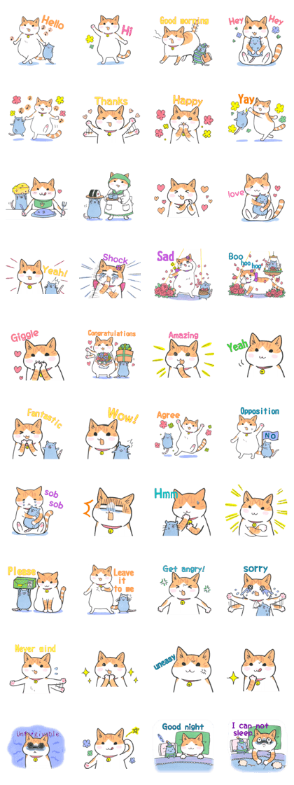 orange tabby cat english