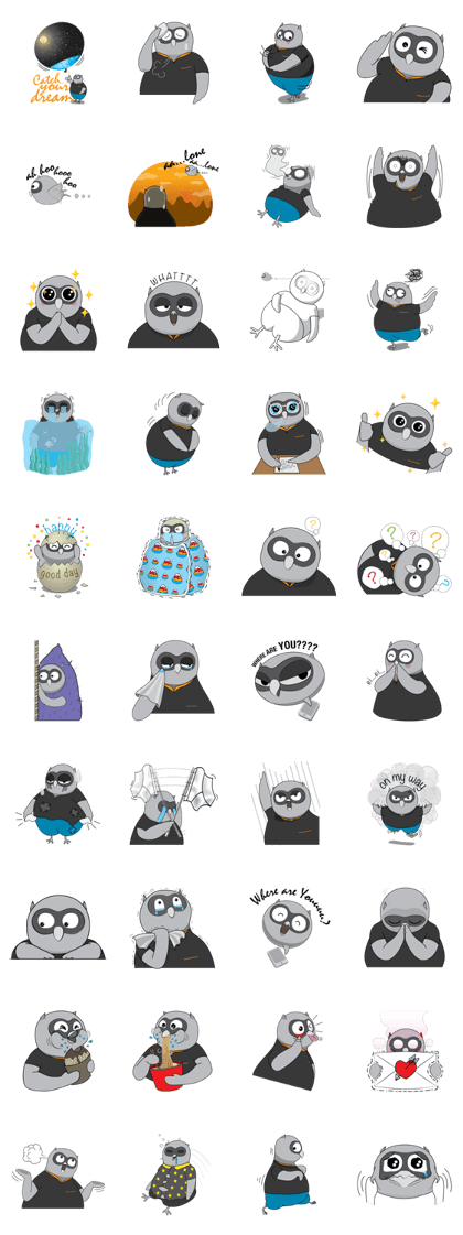 NIGHT, a young fat owl
