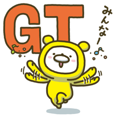 Happy yellow white bear GT