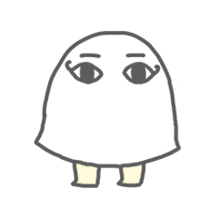 Loose, pretty surreal sticker of Medjed