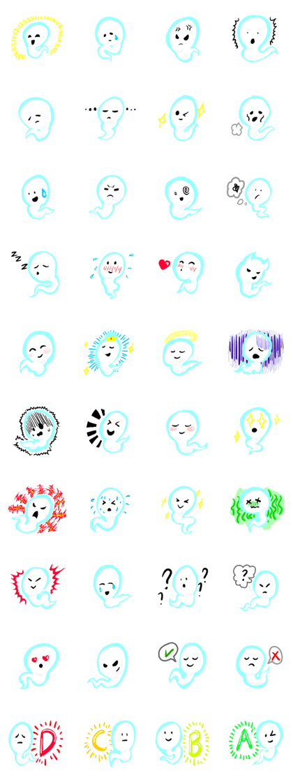 Cute white ghost