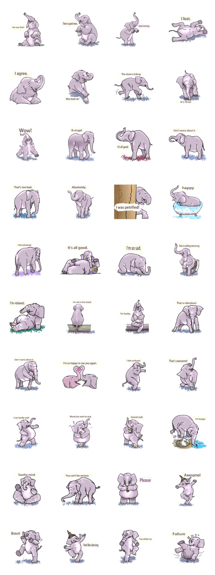 Pleasant elephant(W)