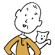 My father (with cat)