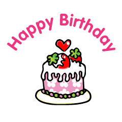 Wenlan drawing birthday cake stickers