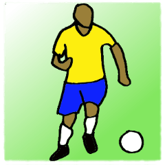 Soccer player sticker 3
