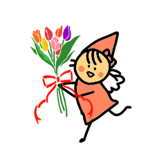 Flowers and a fairy