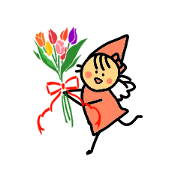 Flowers and a fairy