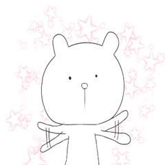 Cute & healing transparent bear