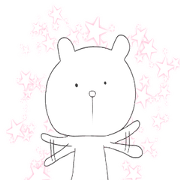 Cute & healing transparent bear