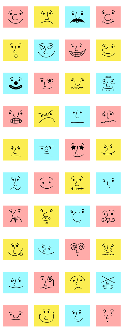 PASTEL EMOTION FACE