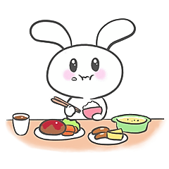 Laid back soft rabbit