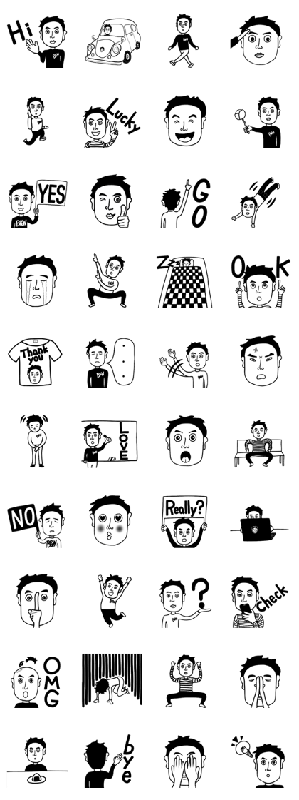 BlackandWhite Man