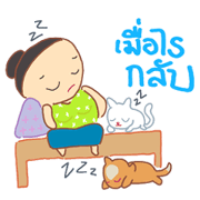 pa Dam and cat dog