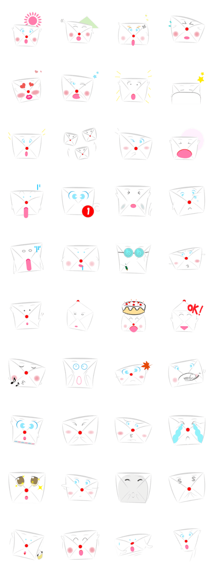 Illustration of mail(Illust Only)