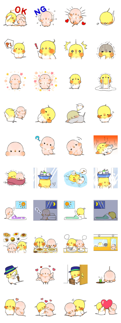 Okame-kun & pink-chan