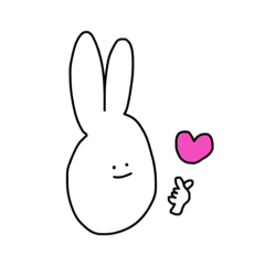 縦に長いうさぎ...