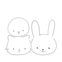 cat,rabbit and chick