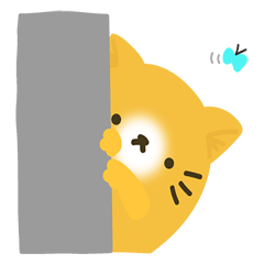 From the wall mukuchi-neko