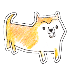 Shiba Inu Sticker kansaiben