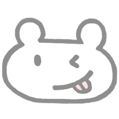 Polar bear's simple sticker