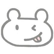 Polar bear's simple sticker Polar bear's simple sticker