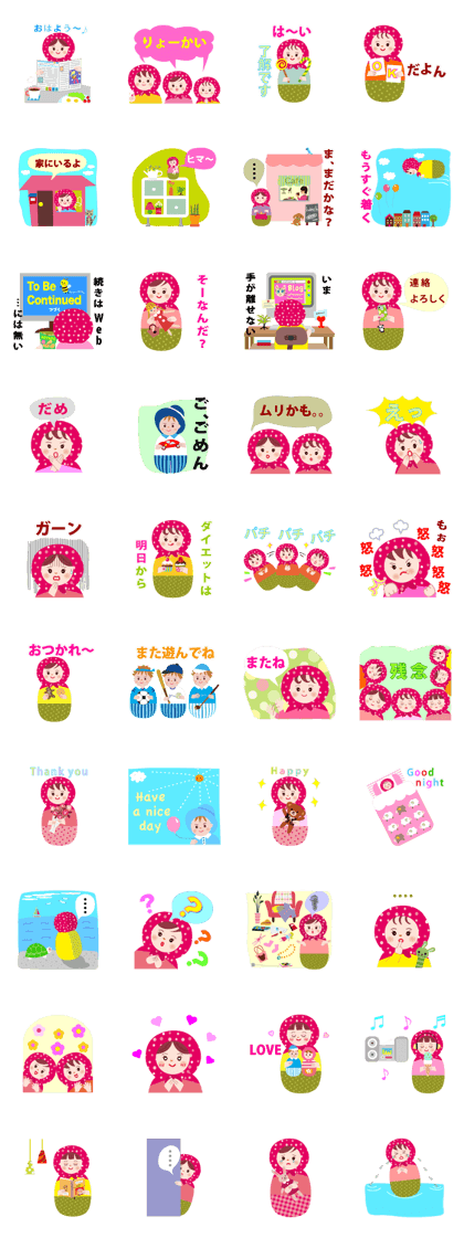 Matryoshka six sisters 1