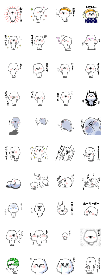 The white and small bear