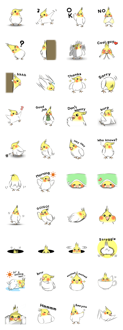 Feelings of Cockatiel (English)