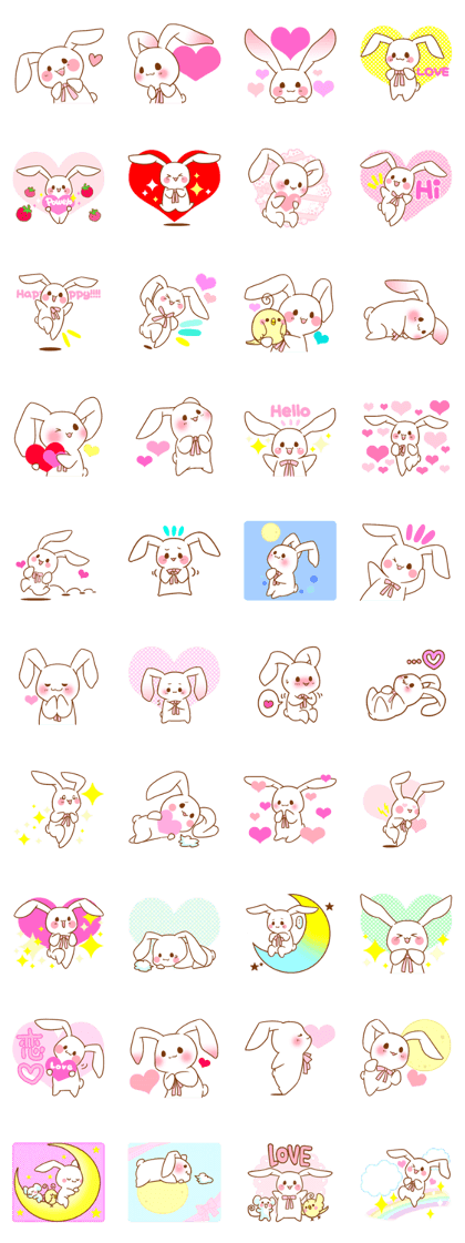 Moonlit night Child rabbit.  English 2