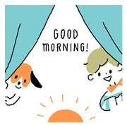 Border kun and dog Sticker