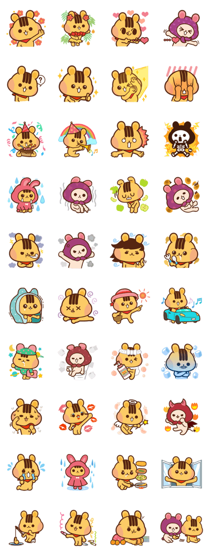 CUTE Squirrel Darore & Bear Gomdyori