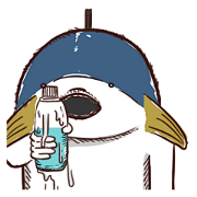 A tuna and cuttlefish A tuna and cuttlefish