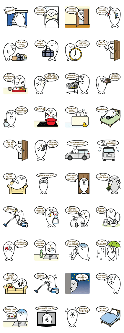 Mama seal's daily conversations