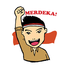 Merdeka Kang Jono Stiker LINE LINE STORE Merdeka Kang Jono Stiker LINE LINE STORE