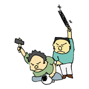 Traditional metal craft man aruaru~