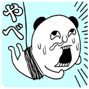 black ear bear sticker