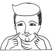 Thai men mural style Thai men mural style