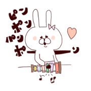 Marshmallow rabbit with Ehimeken Marshmallow rabbit with Ehimeken