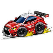 LEXUS TEAM ZENT CERUMO original sticker