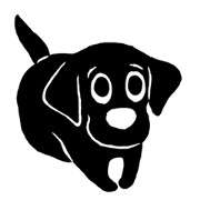 Black Labrador Sticker2