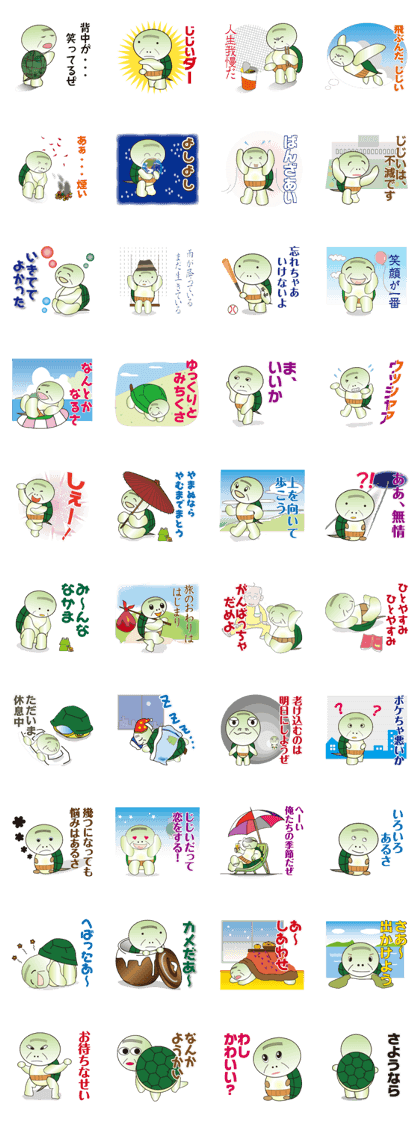 Turtle old man think