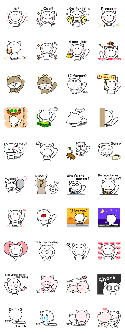 White cat Whitey 2. -English ver.- White cat Whitey 2. -English ver.-