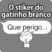 White Cat Stickers(Portuguese-Brazil) White Cat Stickers(Portuguese-Brazil)