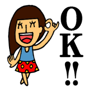 Very cheerful girl