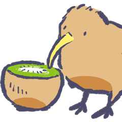 A little strange creature-kiwi