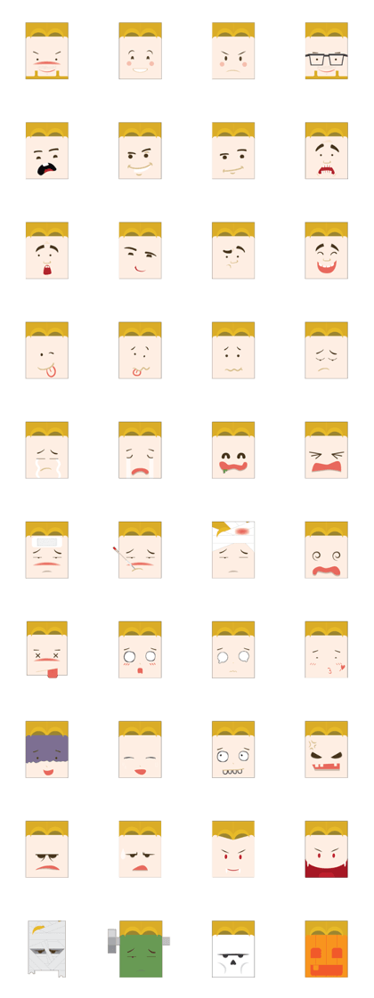 BoxFace - Mr. Falang (Set 1) BoxFace - Mr. Falang (Set 1)