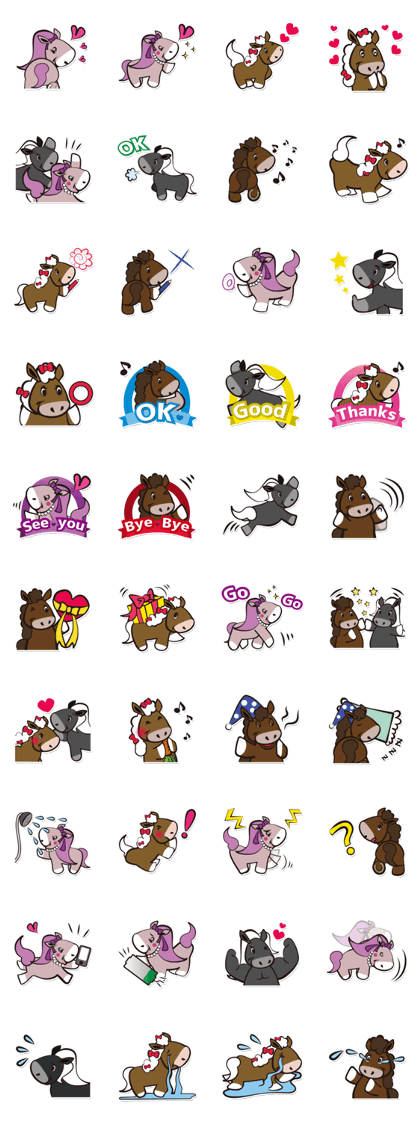 Kawaii horses Kawaii horses